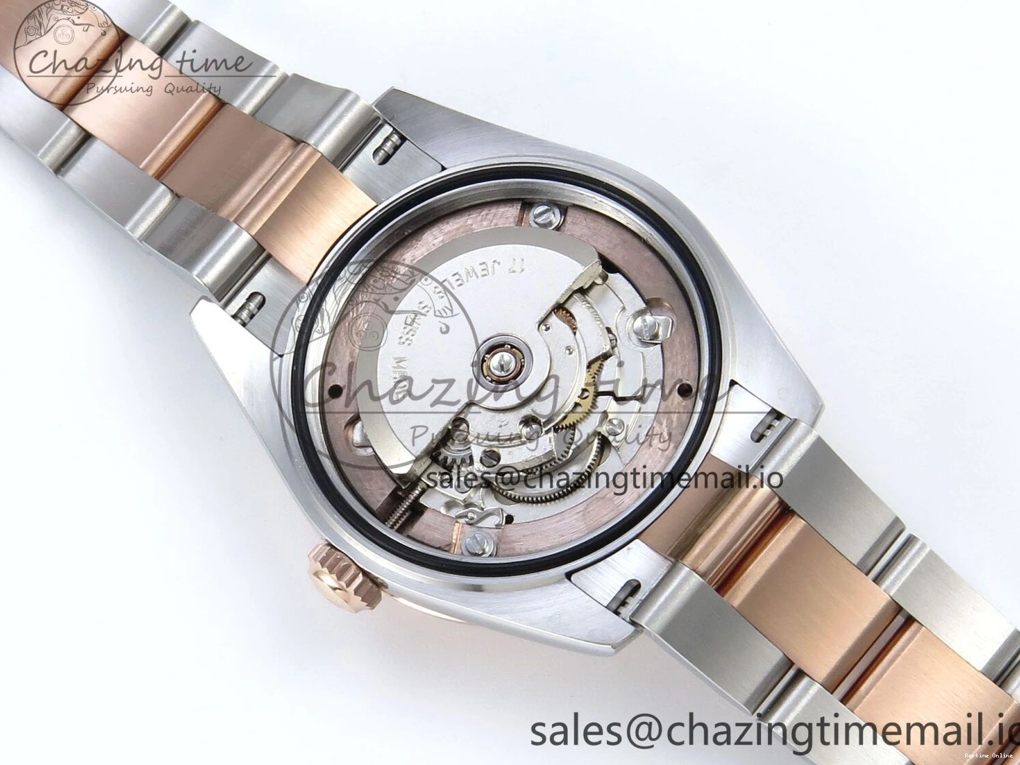 0216 DateJust 31 278271 ARF 1:1 Best Edition 904L Steel Brown Roman Diamonds Dial on SS RG Oyster Bracelet ETA SmartChoice 520